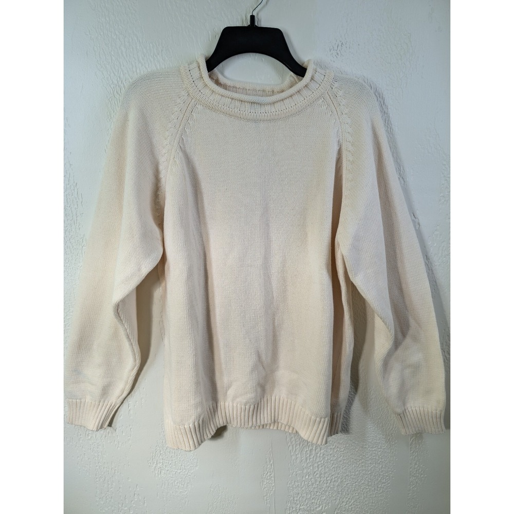 Replay Sweater Women's XL Knit Sweater Cream Roll Neck